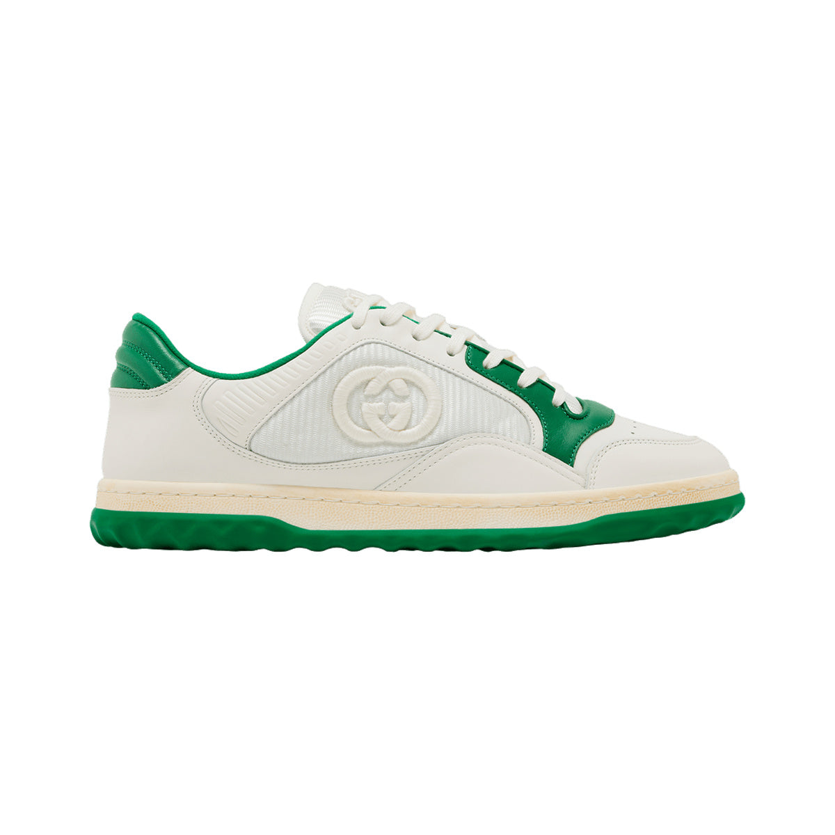 Gucci MAC80 Sneaker – Off White / Green – product view
