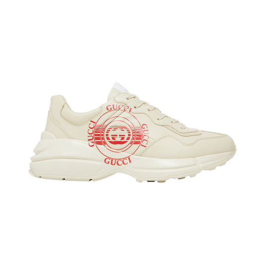 Gucci Rhyton Disk Print Sneaker – Ivory / Red – product view