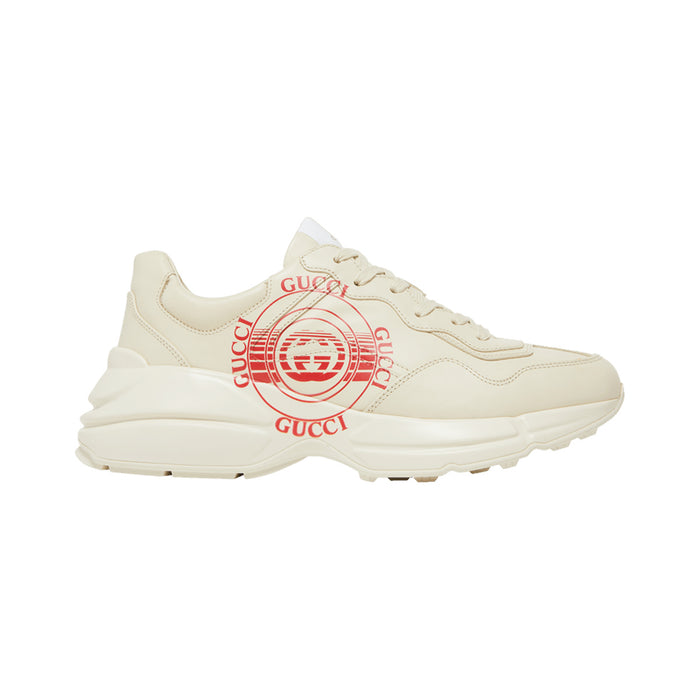 Gucci Rhyton Disk Print Sneaker – Ivory / Red – product view