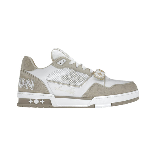Louis Vuitton LV Trainer Monogram Denim Sneaker – Beige – product view