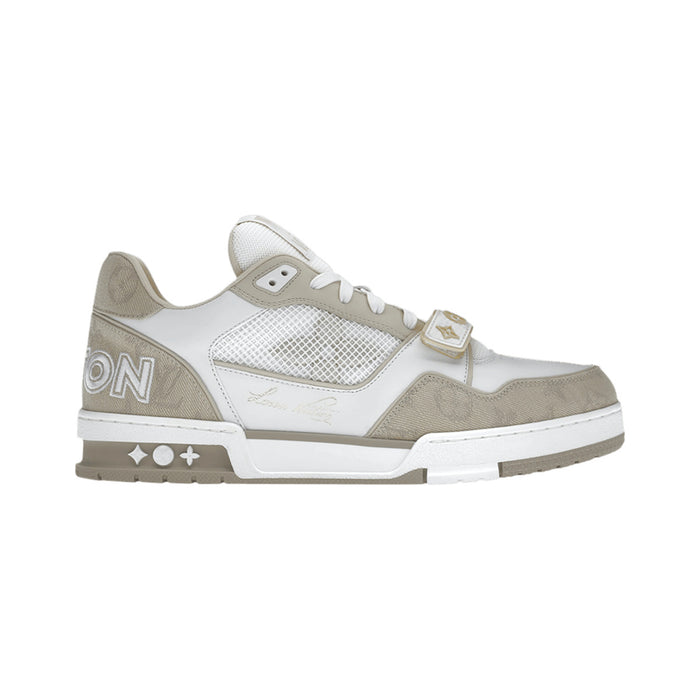 Louis Vuitton LV Trainer Monogram Denim Sneaker – Beige – product view