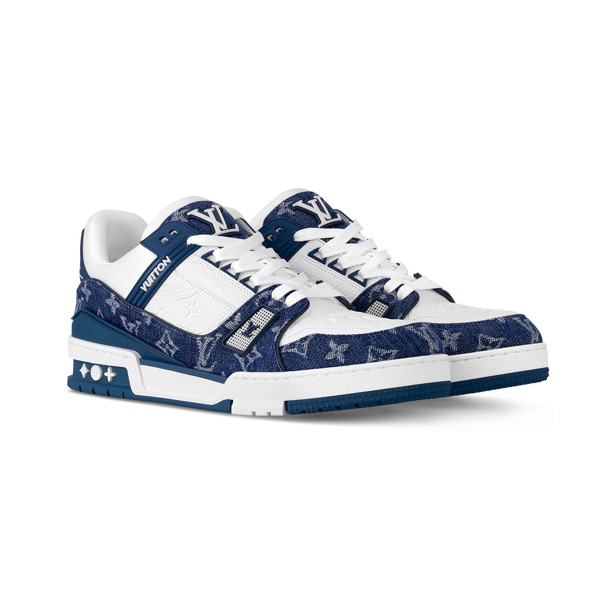 Louis Vuitton LV Trainer Monogram Denim Sneaker – Blue – product view