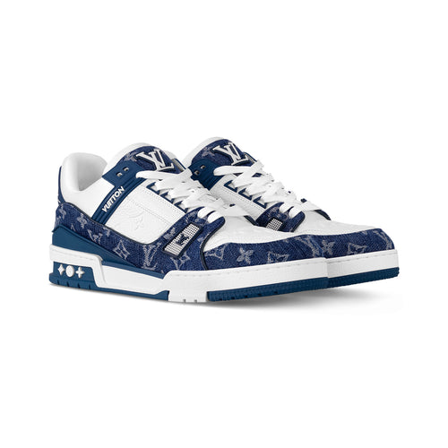 Louis Vuitton LV Trainer Monogram Denim Sneaker – Blue – product view