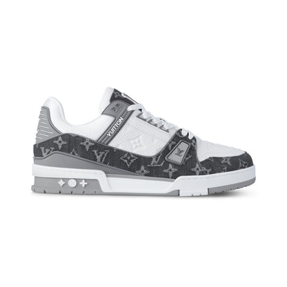 Louis Vuitton LV Trainer Monogram Denim Sneaker – Gray – alternate view