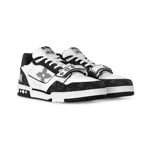 Louis Vuitton LV Trainer Monogram Denim Strap Sneaker – Black – product view