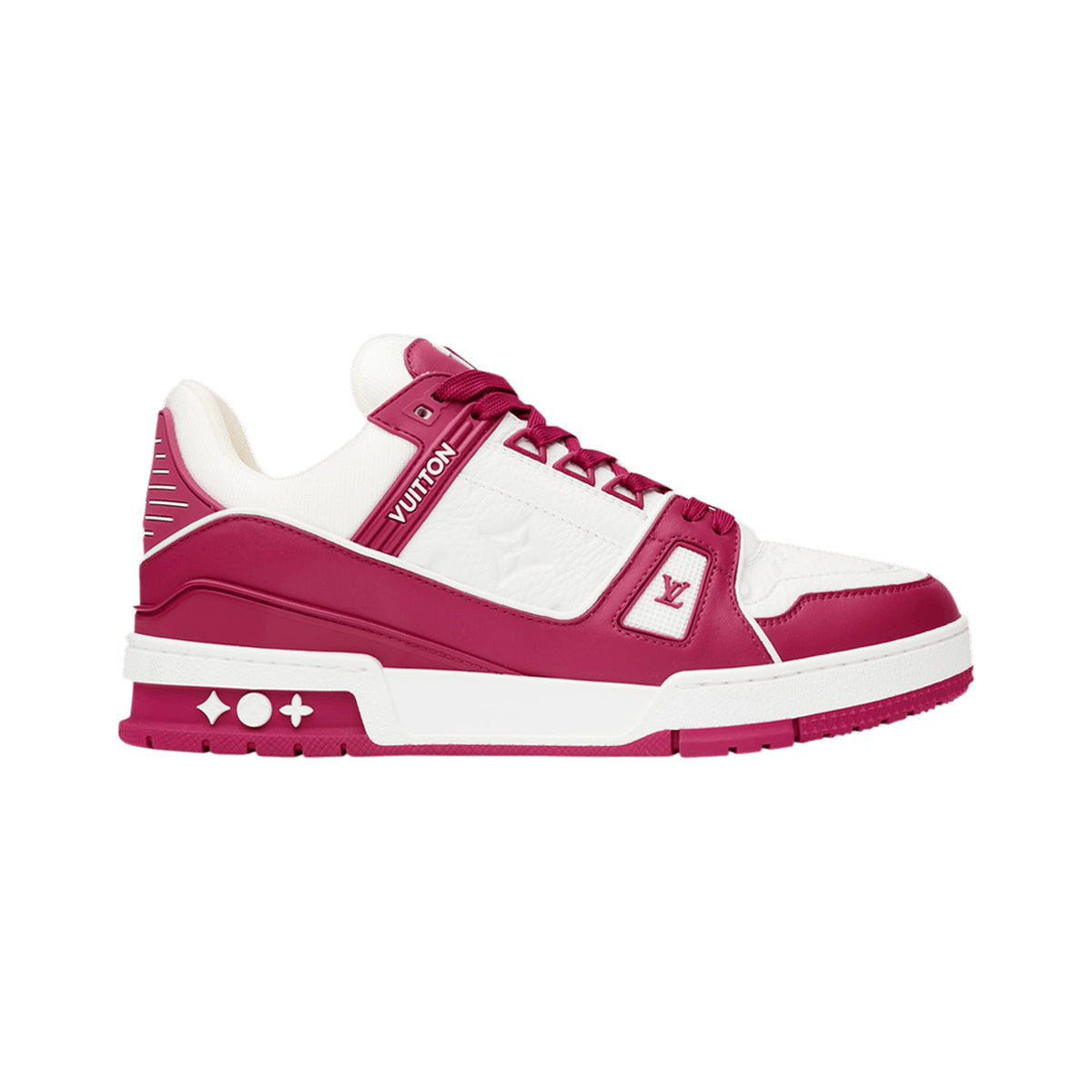 Louis Vuitton LV Trainer Monogram Leather Sneaker – Fuchsia – product view