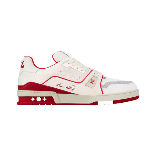 Louis Vuitton LV Trainer Sneaker – White / Red – product view