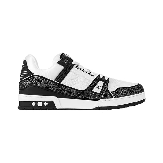 Louis Vuitton LV Trainer Swarovski Sneaker – White / Black – product view