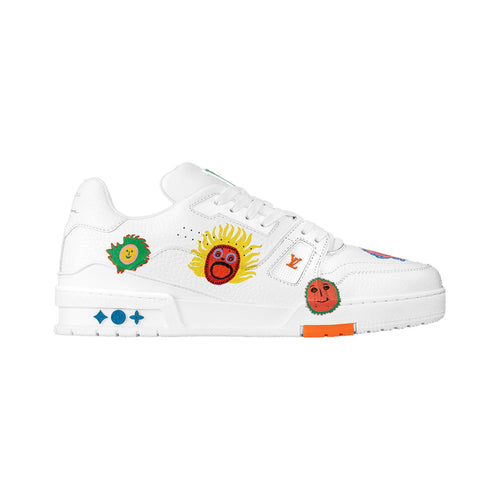 Louis Vuitton Yayoi Kusama x LV Trainer Sneaker – White / Multicolor – product view