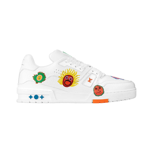 Louis Vuitton Yayoi Kusama x LV Trainer Sneaker – White / Multicolor – product view