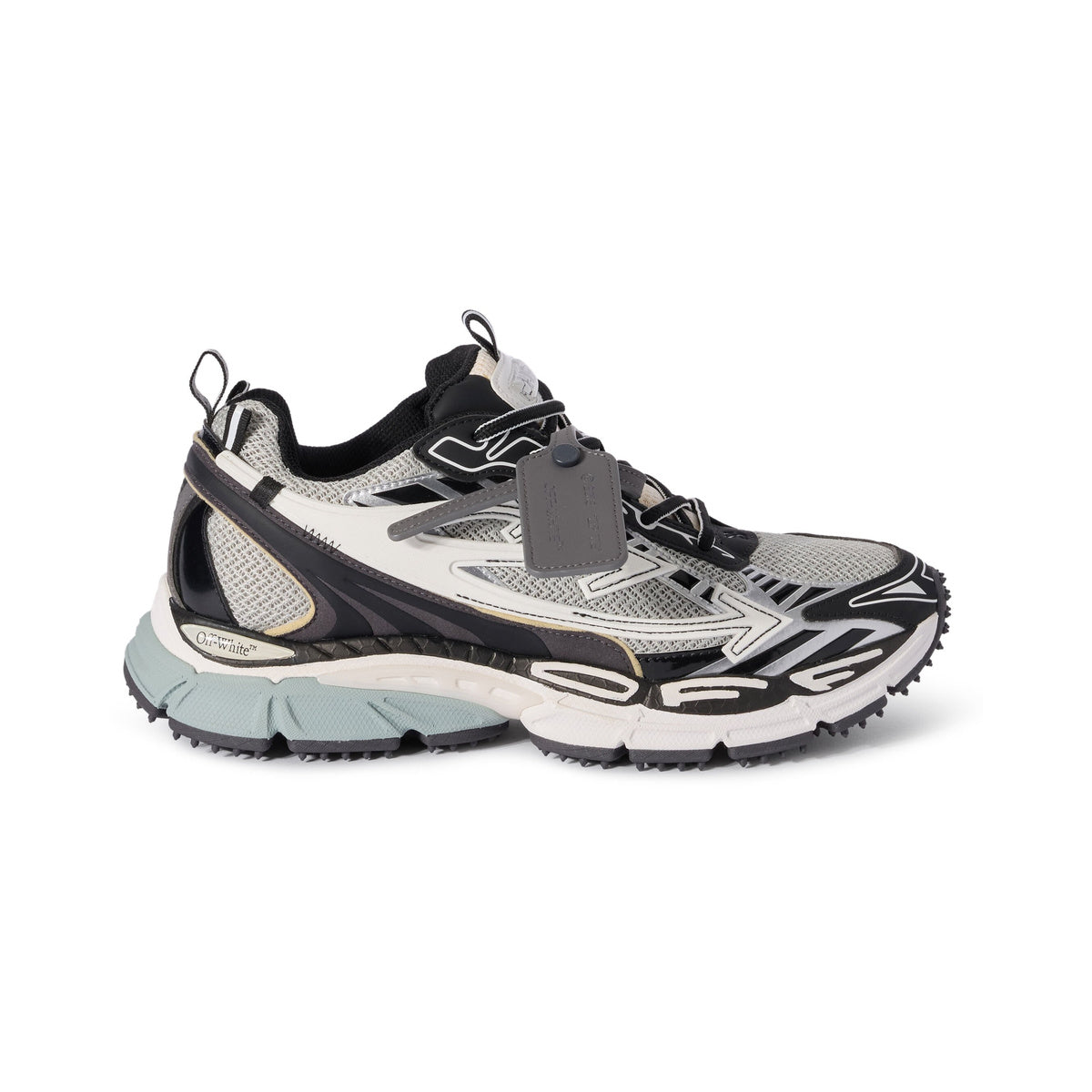Off-White Be Right Back Sneakers – Light Grey / Black – product view