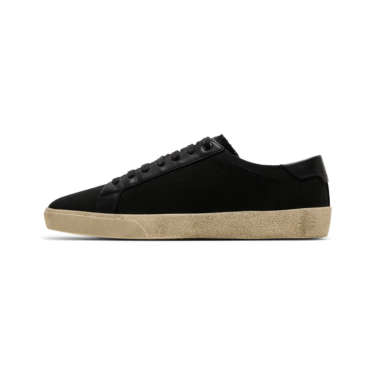 Saint Laurent Court Classic SL/06 Embroidered Sneaker – Black – additional product view 1