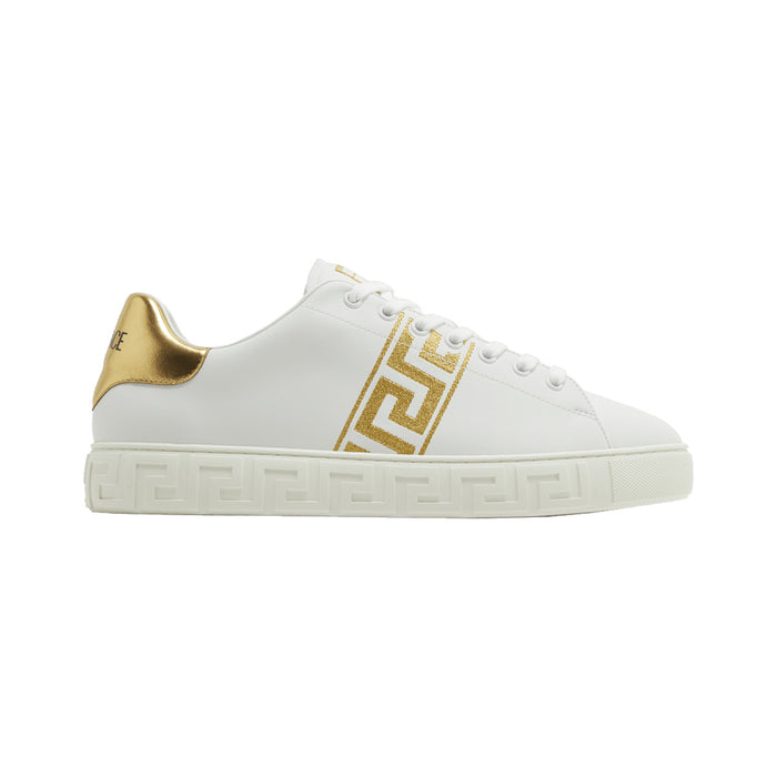 Versace Embroidered Greca – White / Gold – product view